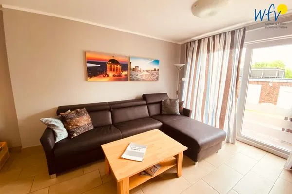 Wohnzimmer Weidenkieker Ferienwohnung 1