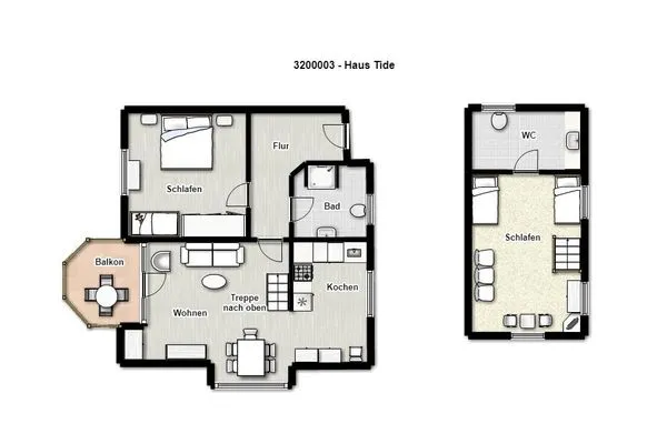 Grundriss Haus Tide Ferienwohnung Bremer
