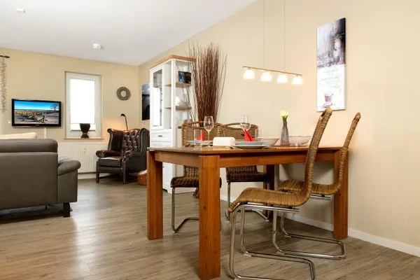 Wohnzimmer Residenz am Yachthafen Hafentraum