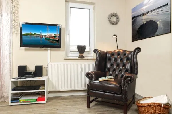 Wohnzimmer Residenz am Yachthafen Hafentraum