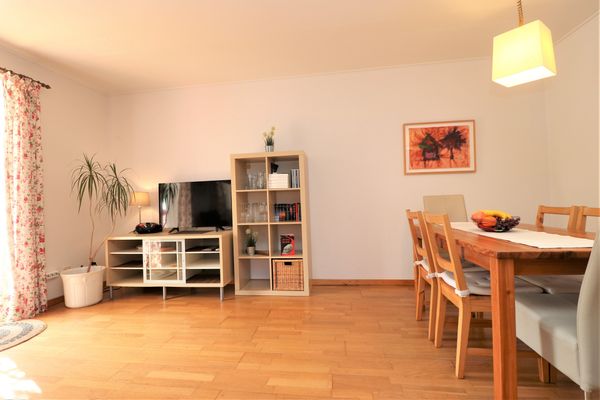 FERIENHÄUSER Doppelhaushälfte, Grüner Weg Ostseebad Wustrow - Wohnzimmer