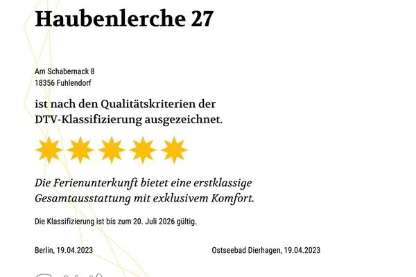 Grundriss  Ferienhaus Haubenlerche 27