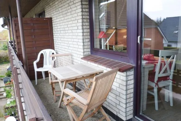 Balkon Haus Diana Ferienwohnung „Wattenmeer"