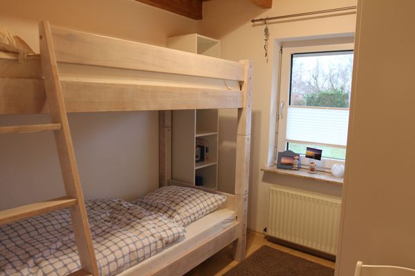  Ferienhaus Hus am Diek Otterndorf - Schlafzimmer mit Hochbett