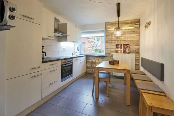 Küche / Küchenzeile  Ferienwohnung Waterkant direkt am Wittensee, mit SPIELSCHEUNE