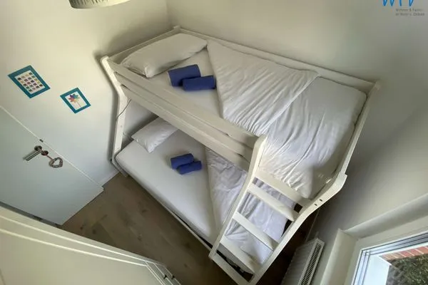 Schlafzimmer Ferienhäuser Siedlerstraße 11 Wangerooger Inselhäuschen