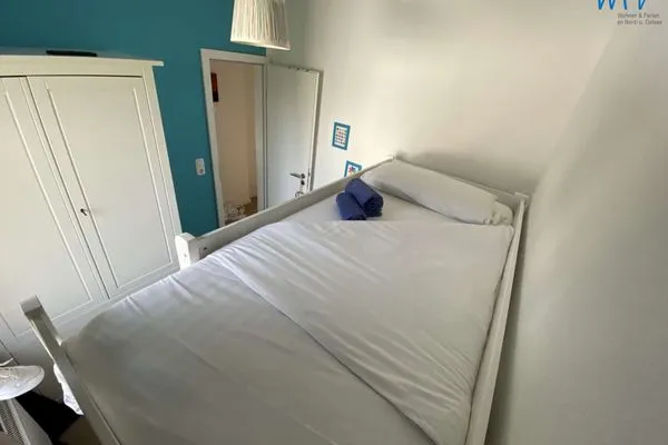Schlafzimmer Ferienhäuser Siedlerstraße 11 Wangerooger Inselhäuschen