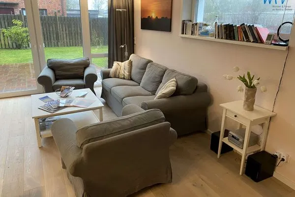 Wohnzimmer Ferienhäuser Siedlerstraße 11 Wangerooger Inselhäuschen