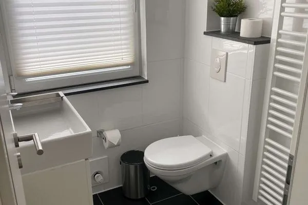 Badezimmer Ferienhäuser Siedlerstraße 11 Wangerooger Inselhäuschen