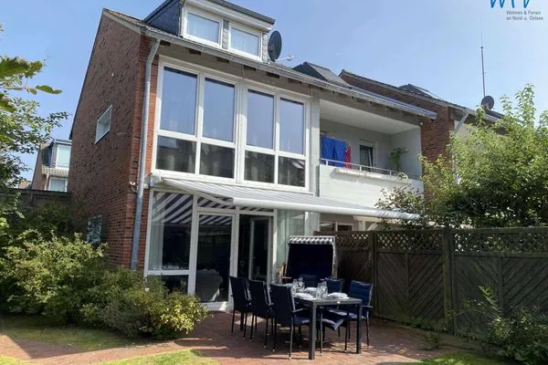 Hauptansicht Ferienhäuser Siedlerstraße 11 Wangerooger Inselhäuschen