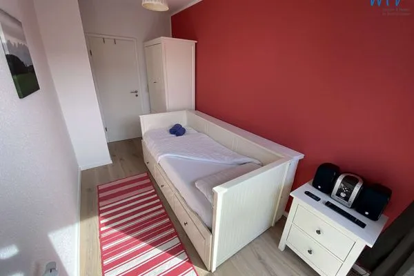 Schlafzimmer Ferienhäuser Siedlerstraße 11 Wangerooger Inselhäuschen