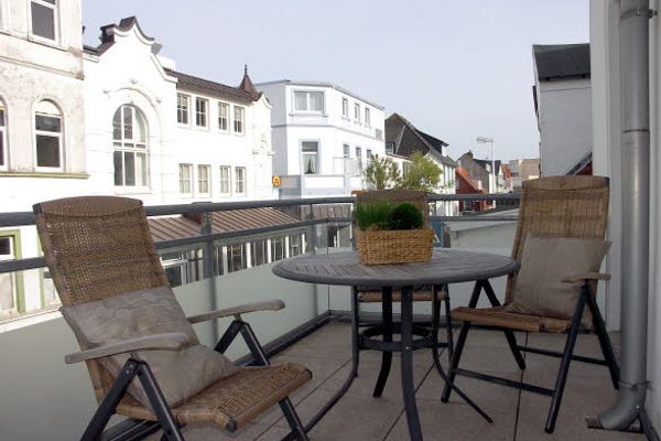 Haus Seestern Apartement 6 Norderney - Balkon