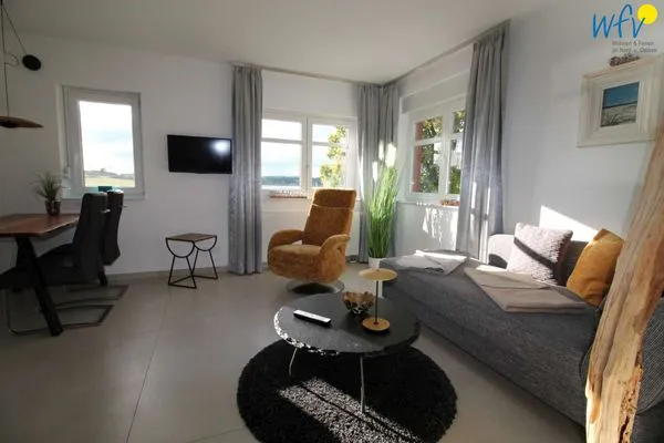 Wohnzimmer Ferienpark Seedorf Haus Wizlaw - Apartment Naturhafen