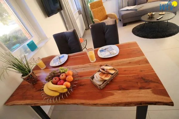 Wohnzimmer Ferienpark Seedorf Haus Wizlaw - Apartment Naturhafen