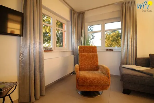 Wohnzimmer Ferienpark Seedorf Haus Wizlaw - Apartment Naturhafen