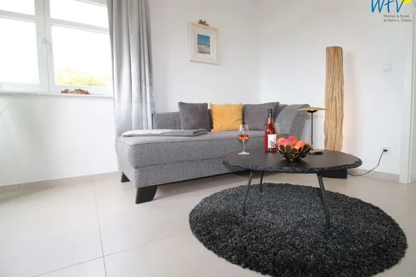 Wohnzimmer Ferienpark Seedorf Haus Wizlaw - Apartment Naturhafen