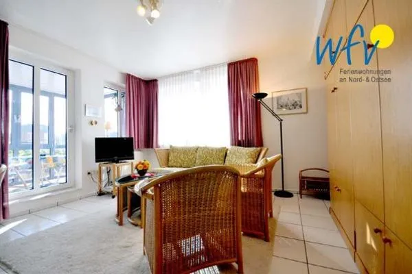 Wohnzimmer Haus Dünenblick Ferienwohnung 4