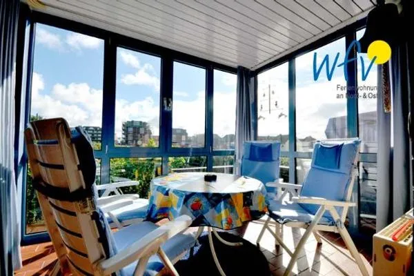 Wohnzimmer Haus Dünenblick Ferienwohnung 4