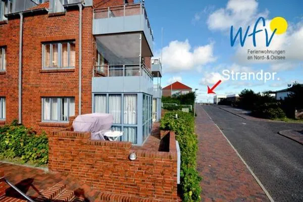 Fassade / Eingang Haus Dünenblick Ferienwohnung 4