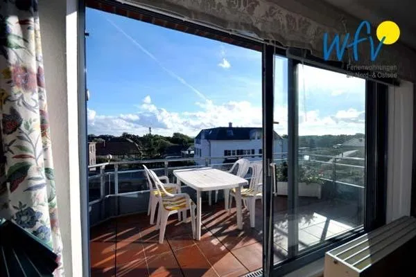 Balkon Haus Dünenblick Ferienwohnung 16