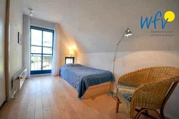 Schlafzimmer Ferienhaus Friesenblick Ferienwohnung 2
