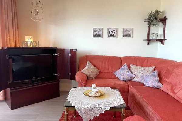 Strandhochhaus Sahlenburg FeWo J12 Sahlenburg - Wohnzimmer