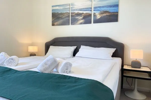 Strandhochhaus Sahlenburg FeWo J12 Sahlenburg - Schlafzimmer