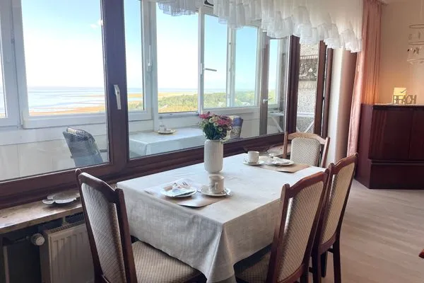 Strandhochhaus Sahlenburg FeWo J12 Sahlenburg - Wohnzimmer