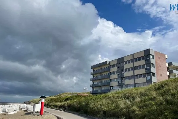 Hauptansicht Haus Panorama Ferienwohnung Strandkieker