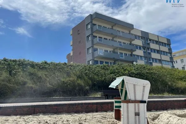 Hauptansicht Haus Panorama Ferienwohnung Strandkieker