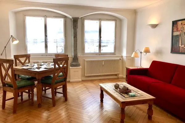 Multi-Fewo-Haus Auf dem Wall Ferienwohnung Am Stadtpark Lindau Insel - Wohnbereich