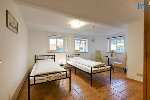 Schlafzimmer Villa Fredeborg Ferienwohnung Mia