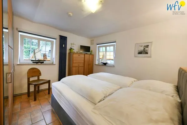 Schlafzimmer Villa Fredeborg Ferienwohnung Mia