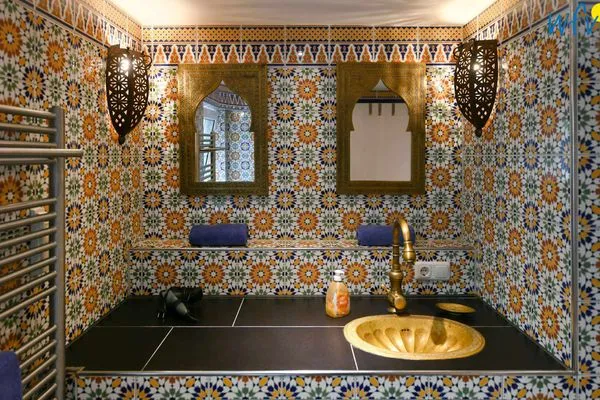 Badezimmer Villa Fredeborg Ferienwohnung Mia