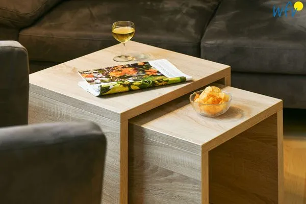 Wohnzimmer Kleine Pinkenburg Ferienwohnung Nord