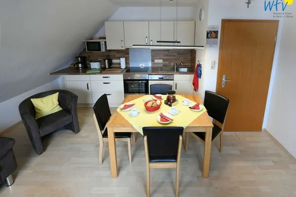 Wohnzimmer Kleine Pinkenburg Ferienwohnung Nord