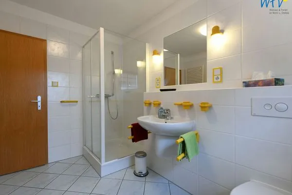Badezimmer Kleine Pinkenburg Ferienwohnung Nord
