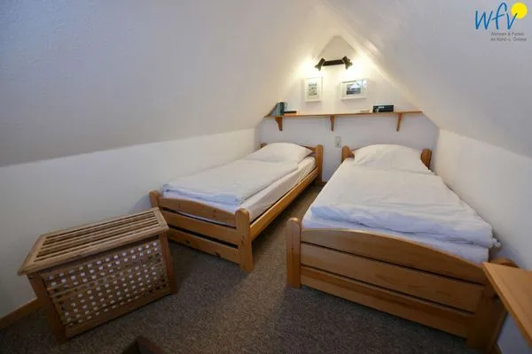 Schlafzimmer Kleine Pinkenburg Ferienwohnung Nord