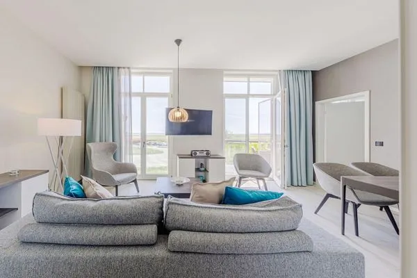 Ferienwohnung Strandlilie Ostseebad Wustrow großzügiger Wohnbereich  Strandlilie