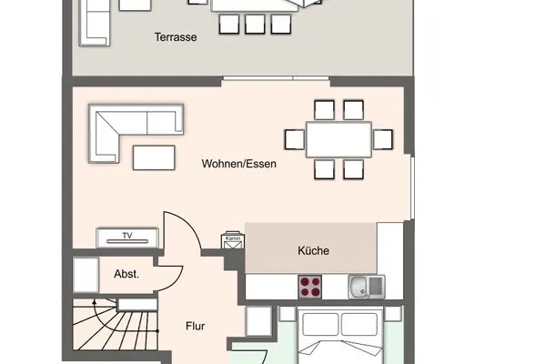 Summer Diek Ferienhaus Summerdiek 8 SPO Ording - Grundriss