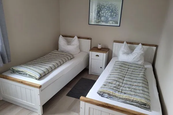 Schlafzimmer mit Einzelbetten Hoppenberg 5 - Wohnung Schröder