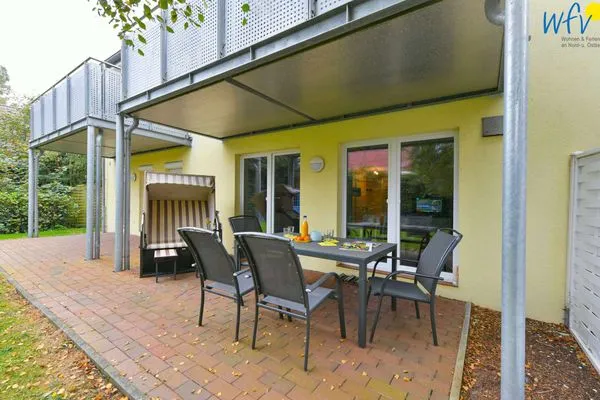 Terrasse Residenz am Süddeich Ferienwohnung 2