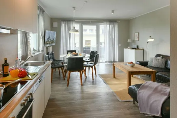 Wohnzimmer Residenz Helena Ferienwohnung Osterhus