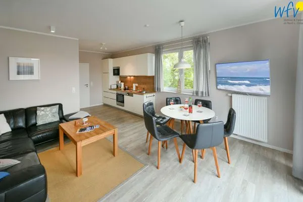Wohnzimmer Residenz Helena Ferienwohnung Westerhus
