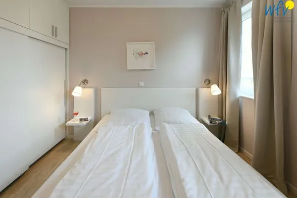 Schlafzimmer Residenz Helena Ferienwohnung Westerhus