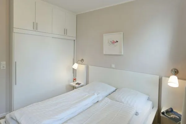 Schlafzimmer Residenz Helena Ferienwohnung Westerhus