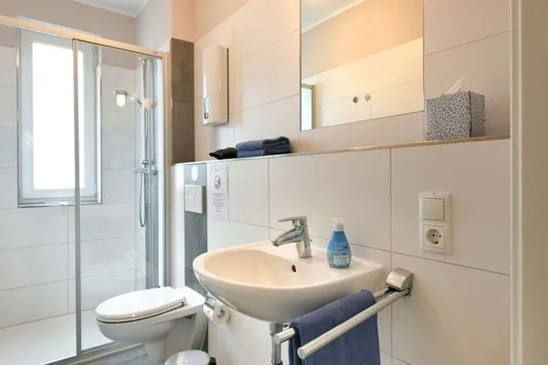 Badezimmer Residenz Helena Ferienwohnung Westerhus