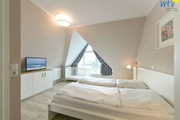 Schlafzimmer Residenz Helena Ferienwohnung Westerhus
