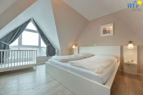 Schlafzimmer Residenz Helena Ferienwohnung Westerhus