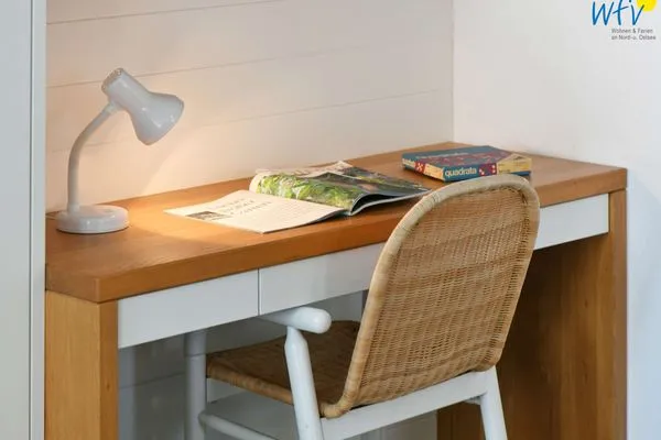 Schreibtisch Haus am Park Ferienwohnung 6